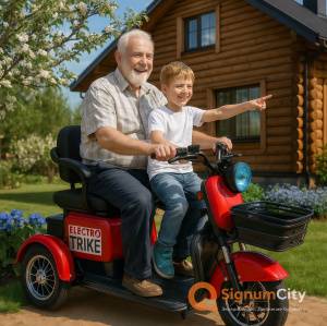 Электротрицикл Leopard Trike T1 1200W