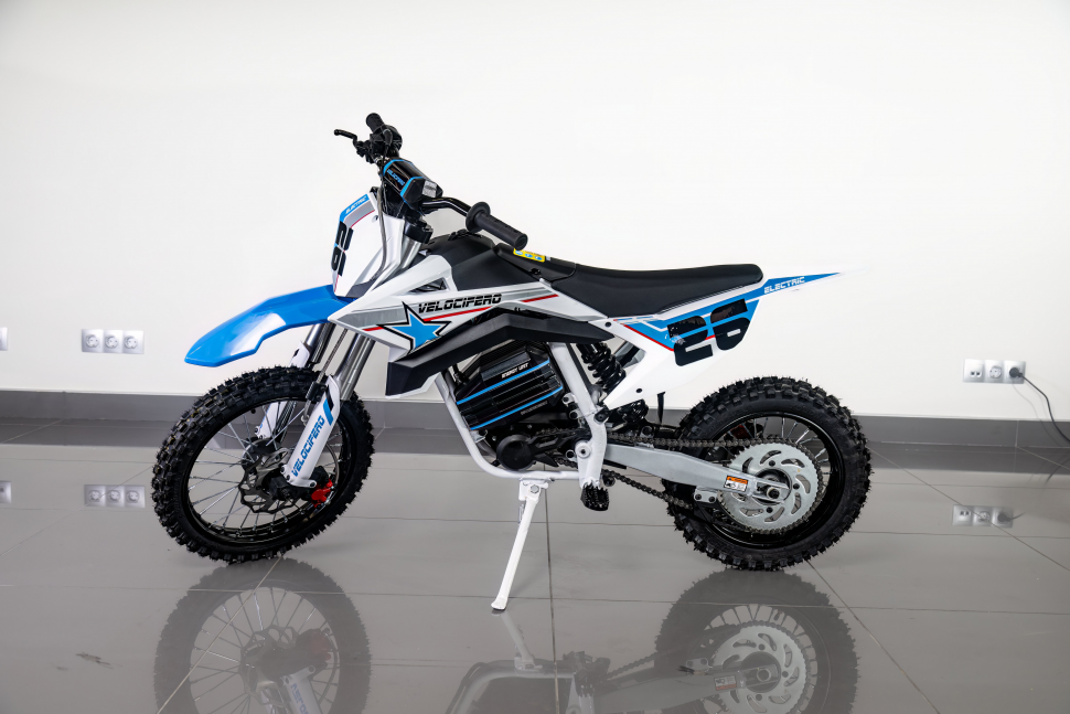Детский электромотоцикл Velocifero KIDS BIKE 14-12 (1000W) - Blue