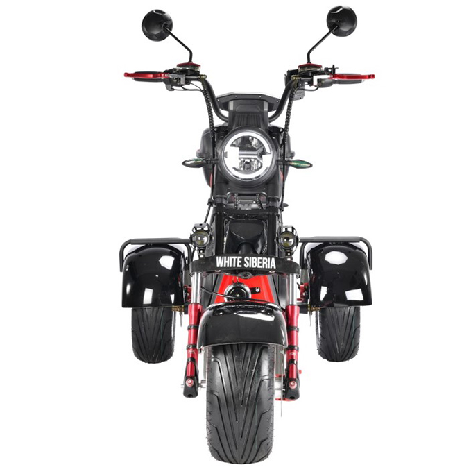 Электротрицикл WHITE SIBERIA PRO TRIKE 3000W BLACK