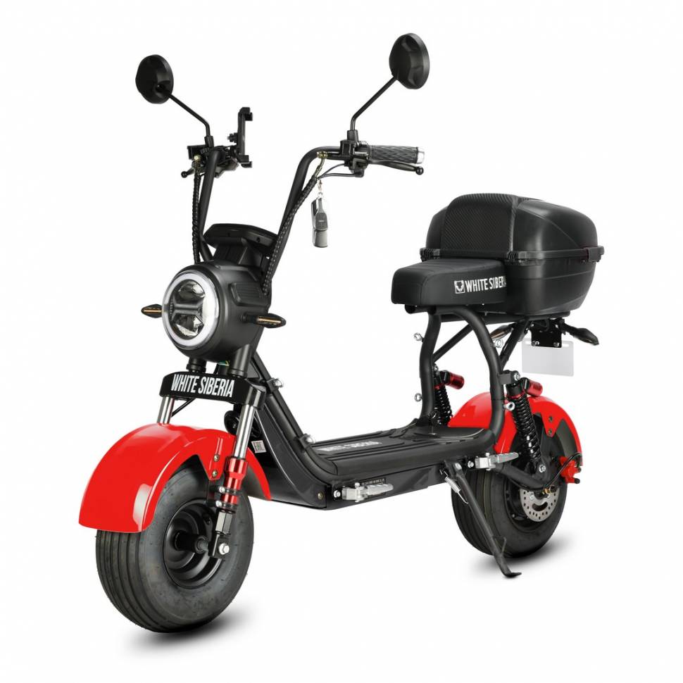 Электроскутер White Siberia MINI R 3.0 red 60v