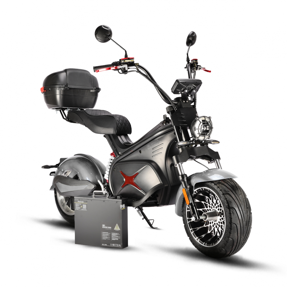 Электроскутер WHITE SIBERIA BLACK SEA (SILVER) 5000W