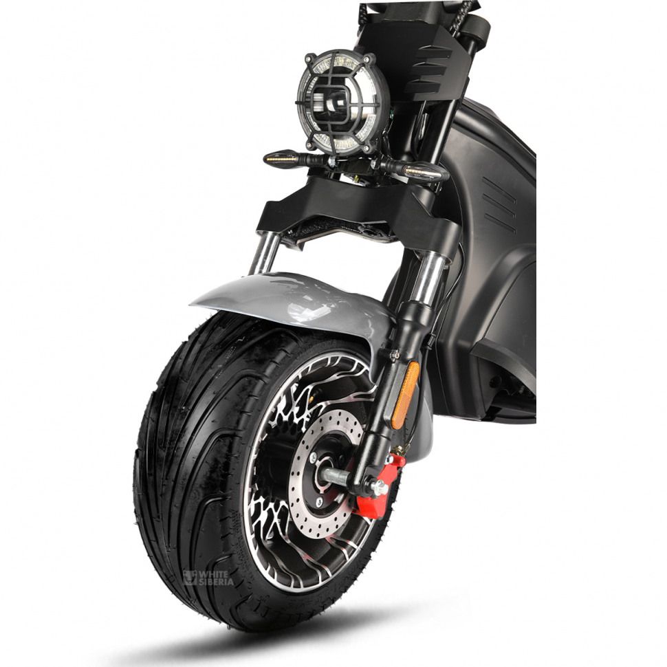 Электроскутер WHITE SIBERIA BLACK SEA (SILVER) 5000W