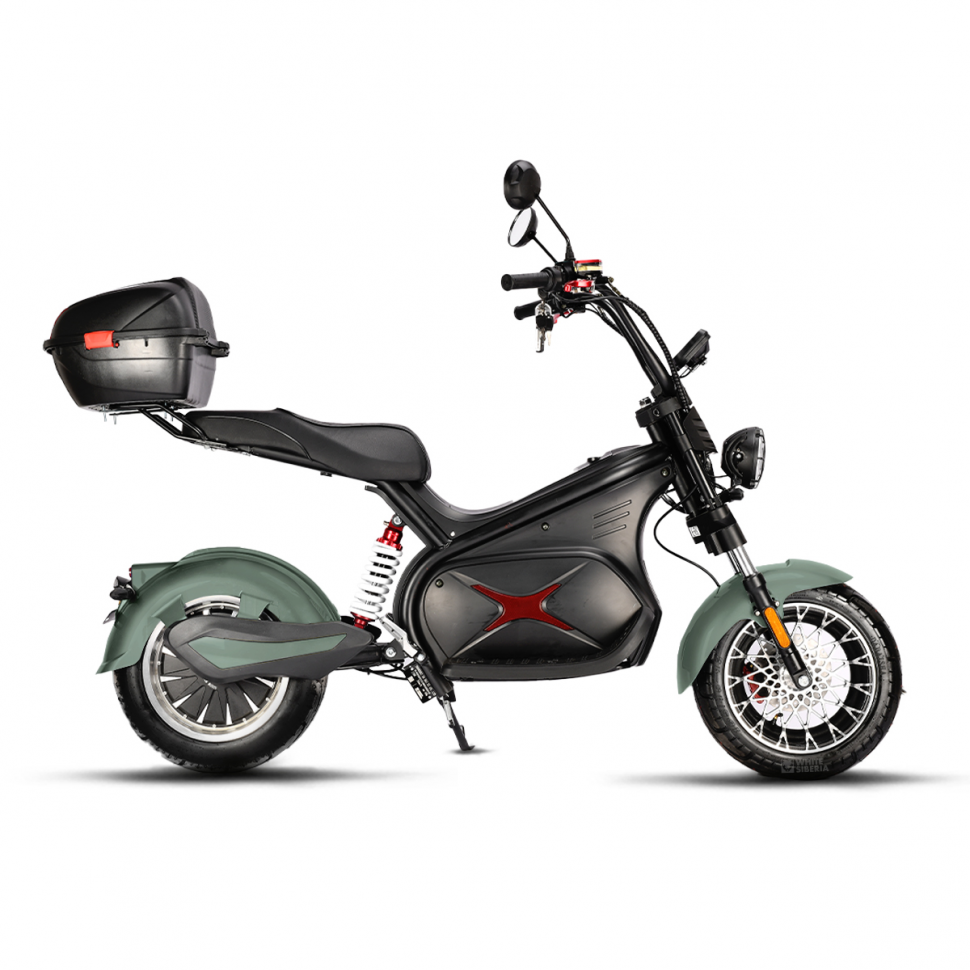 Электроскутер WHITE SIBERIA BLACK SEA (GREEN) 5000W