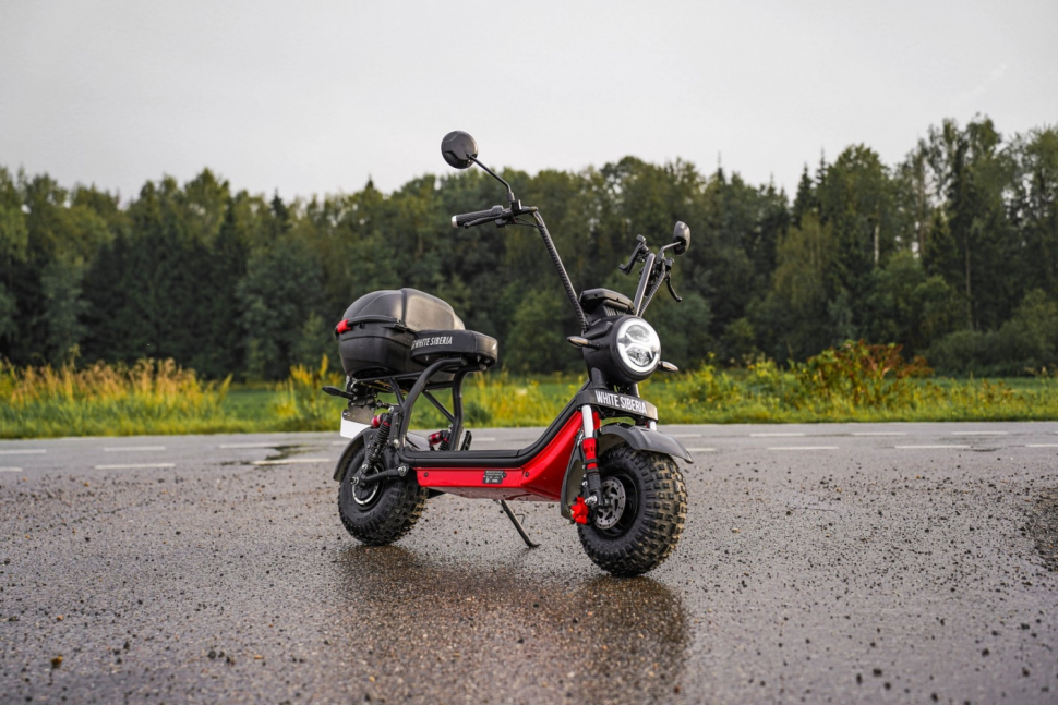 Электроскутер WHITE SIBERIA MINI R 2.0 1200W BLACK