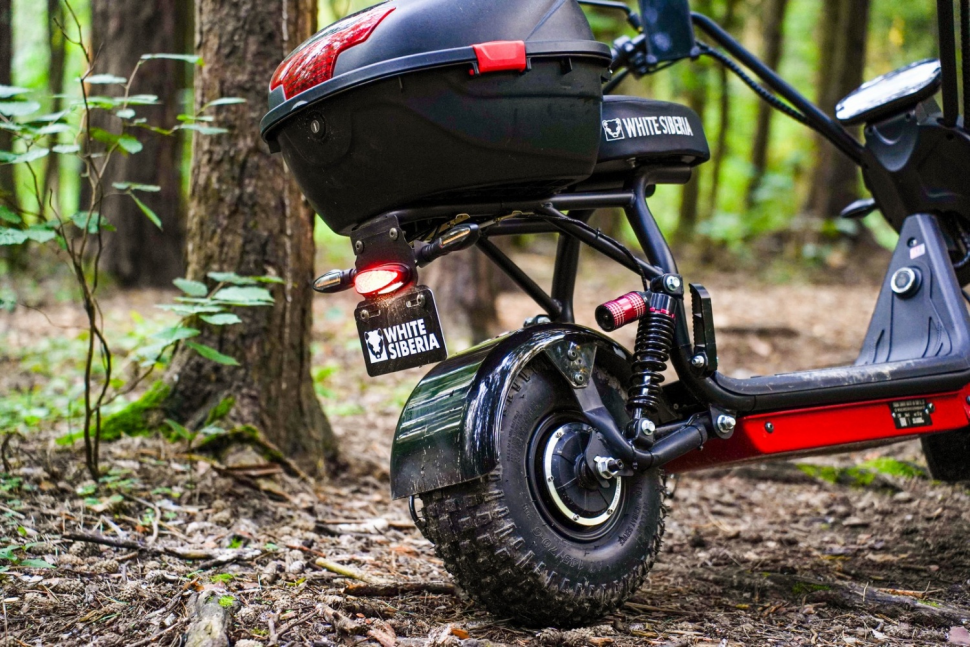 Электроскутер WHITE SIBERIA MINI R 2.0 1200W BLACK